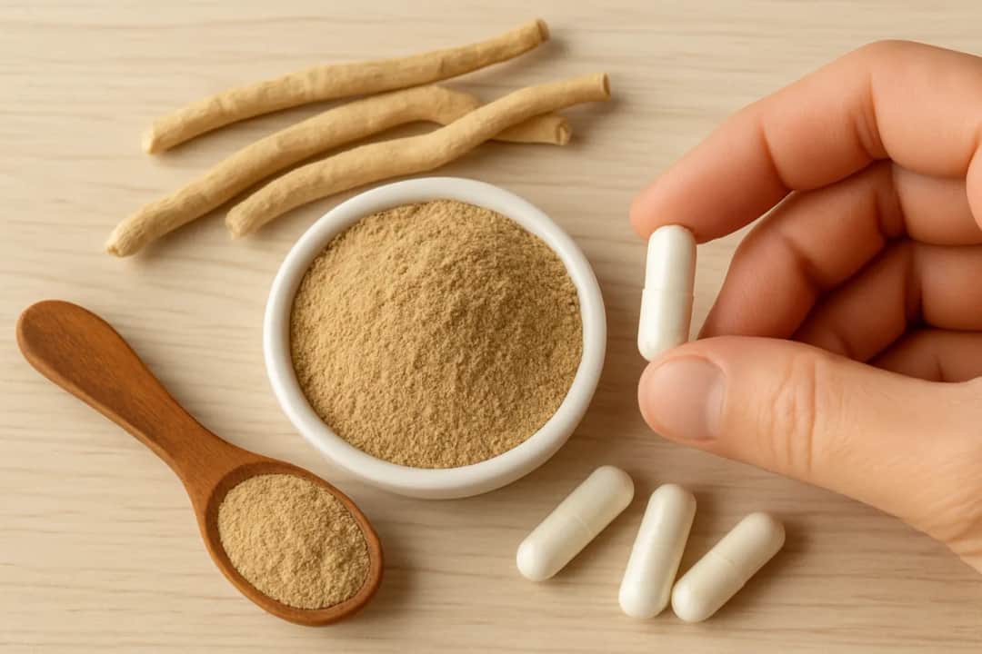 Ashwagandha: Dawkowanie, pory, przeciwwskazania. Czy wiesz, jak ją brać?